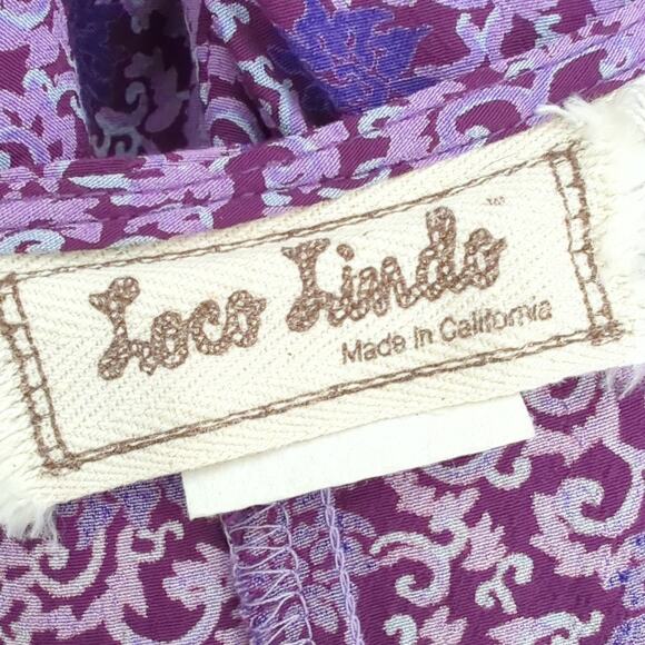 Vintage 90s Loco Lindo Women Maxi Dress Purple XL Boho Festival Retro California - Picture 3 of 10